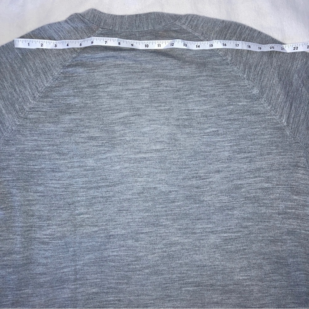 Banana Republic Gray Italian Fine Merino Wool Button up Cardigan Size 2XL New - Picture 8 of 11